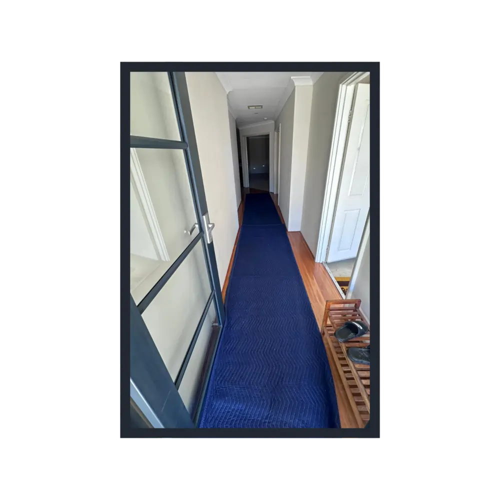 Professional floor and property protection prepared by Next Move Removals